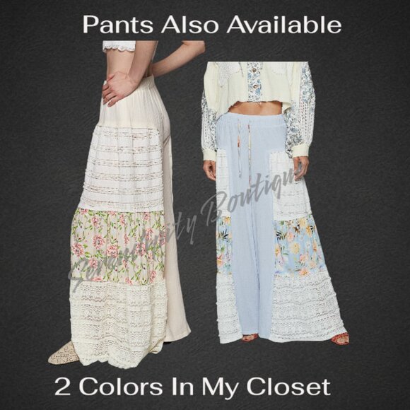 POL Bohemian Victorian Floor Length Hi Low Semi Sheer Crochet Oversized Top - Picture 11 of 13